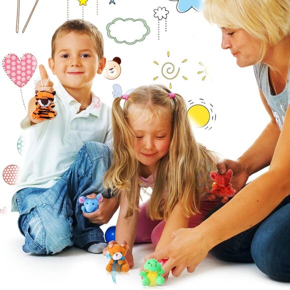 Mini Plush Animal Toy Set,Cute Animals Keychain Decoration for Kids,Goodie Bag F - Picture 5 of 6